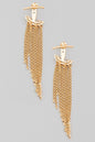 Fame Mini Chain Dangle Fringe Earrings