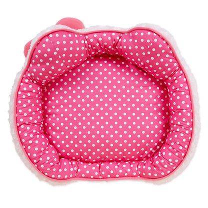 Cute Sanrio Hello Kitty Melody Pink Dog Bed For Pet Small Dogs Kennel Cartoon Embroidered Double Sided Pet House For Yorkies Dog